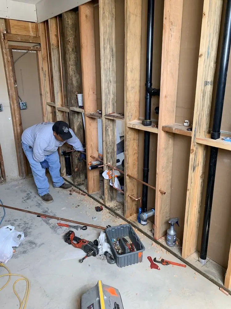 Commercial rough-in plumbing for Gas Line Repair in Richmond